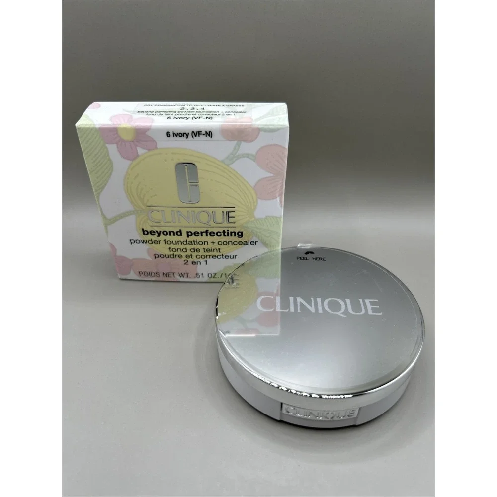 Clinique Beyond Perfecting Powder Foundation + Concealer 6 Ivory (VF-N) .51oz